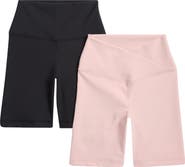 YOGALICIOUS Crossover 2-Pack Rib High Waist Bike Shorts