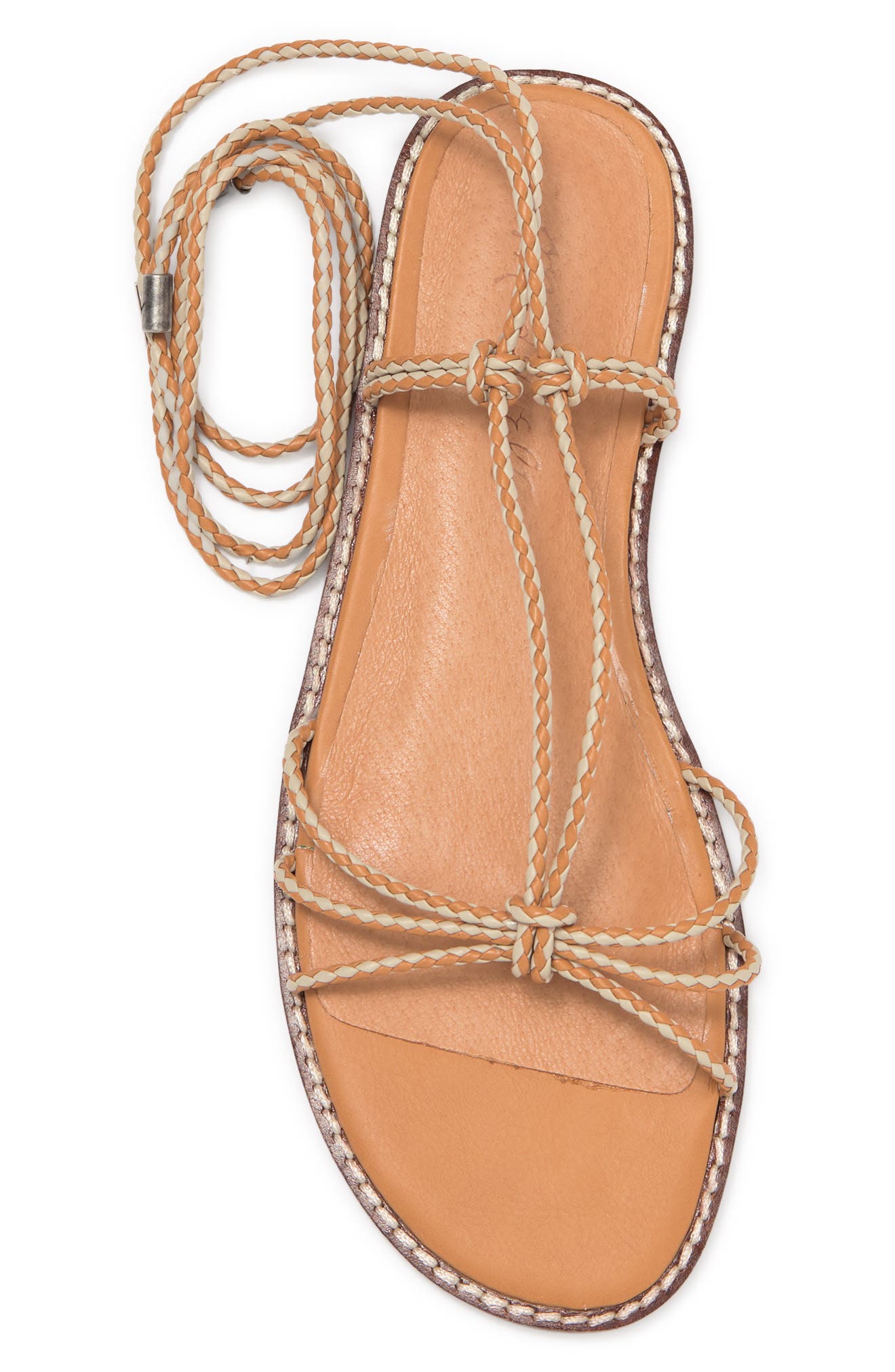 Madewell Braided Lace-up Sandal, Alternate, color, 