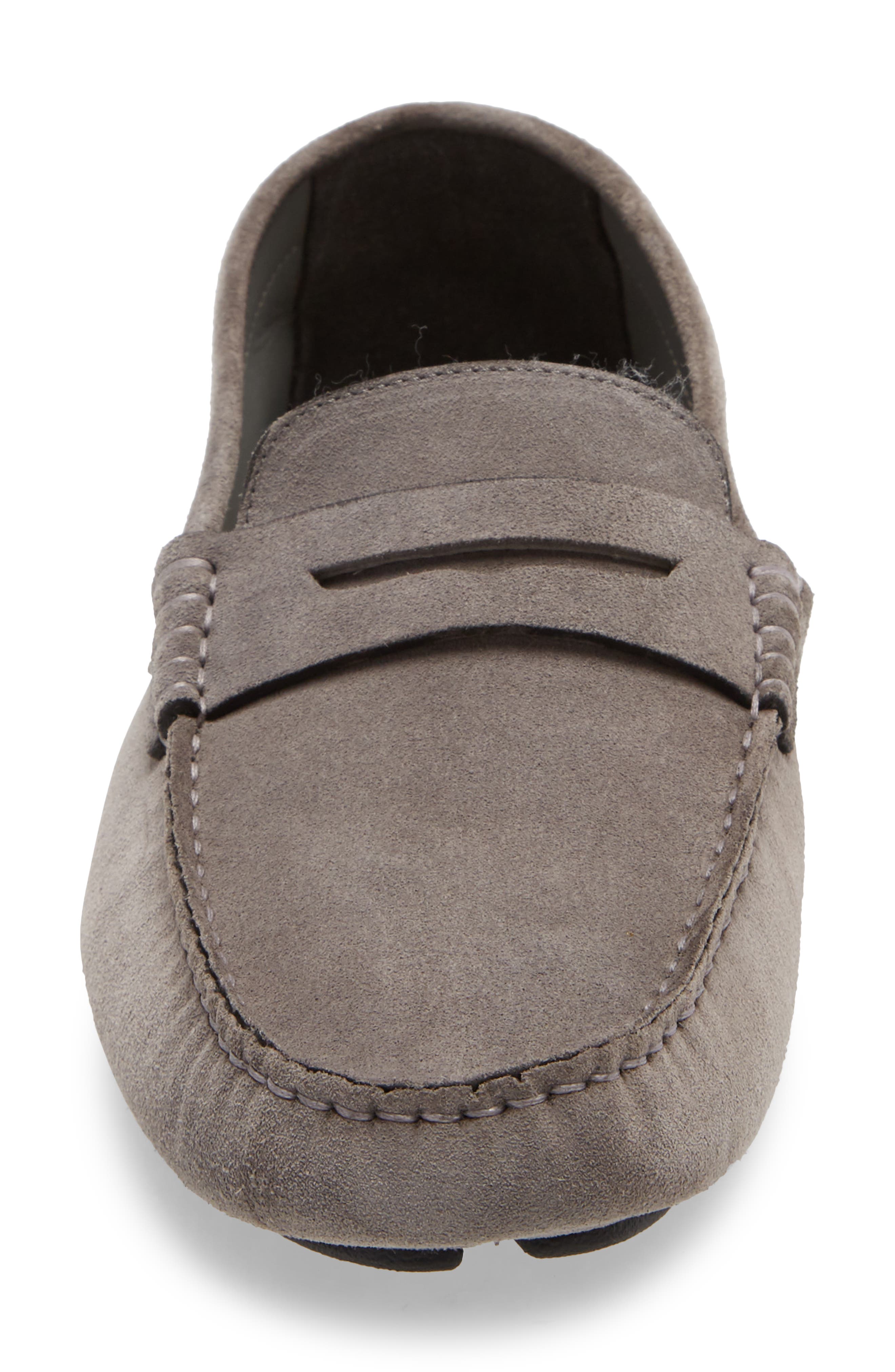 JOHNSTON & MURPHY COLLECTION Johnston & Murphy Dayton Penny Loafer, Alternate, color, Gray Suede
