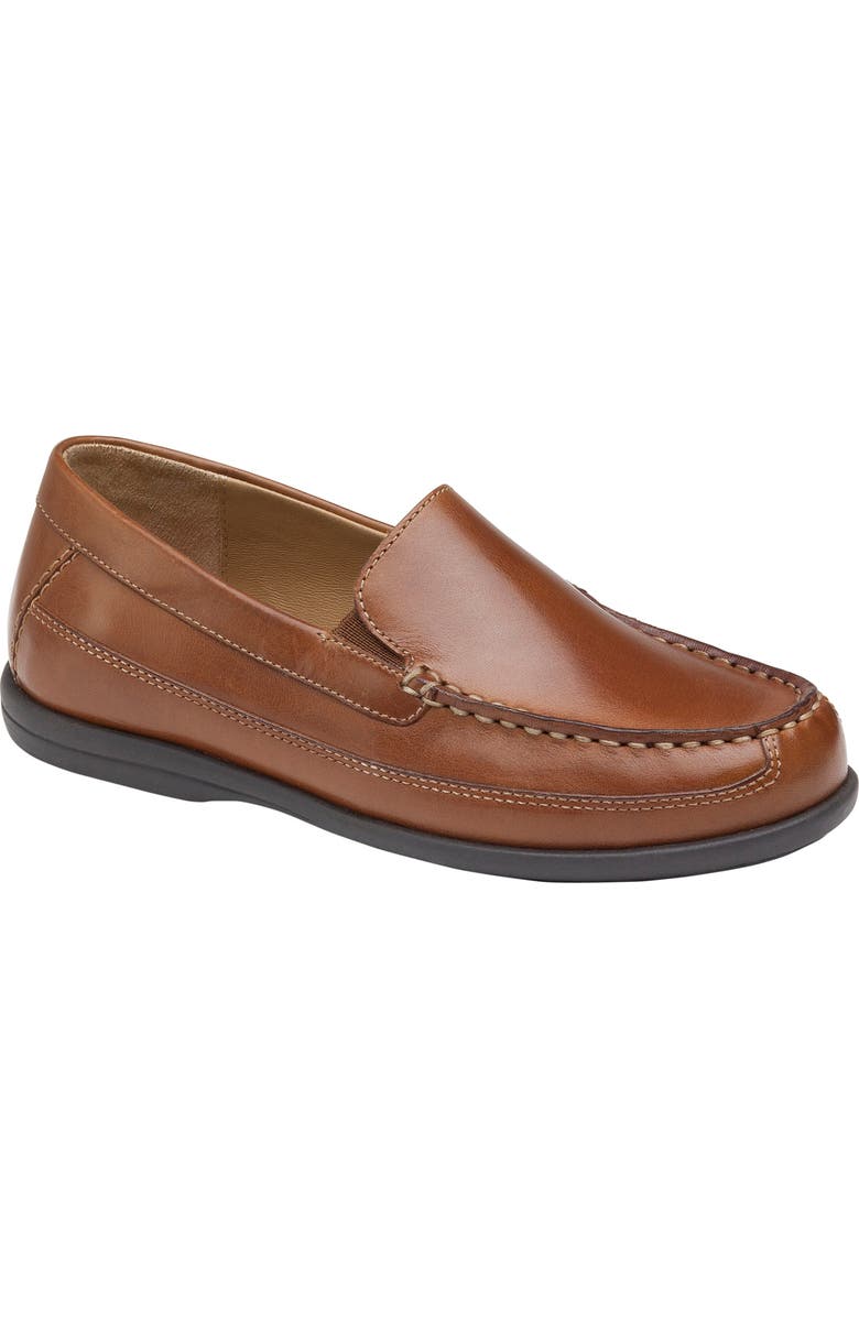 Johnston & Murphy Kids' Locklin Venetian Loafer, Main, color, Tan Leather