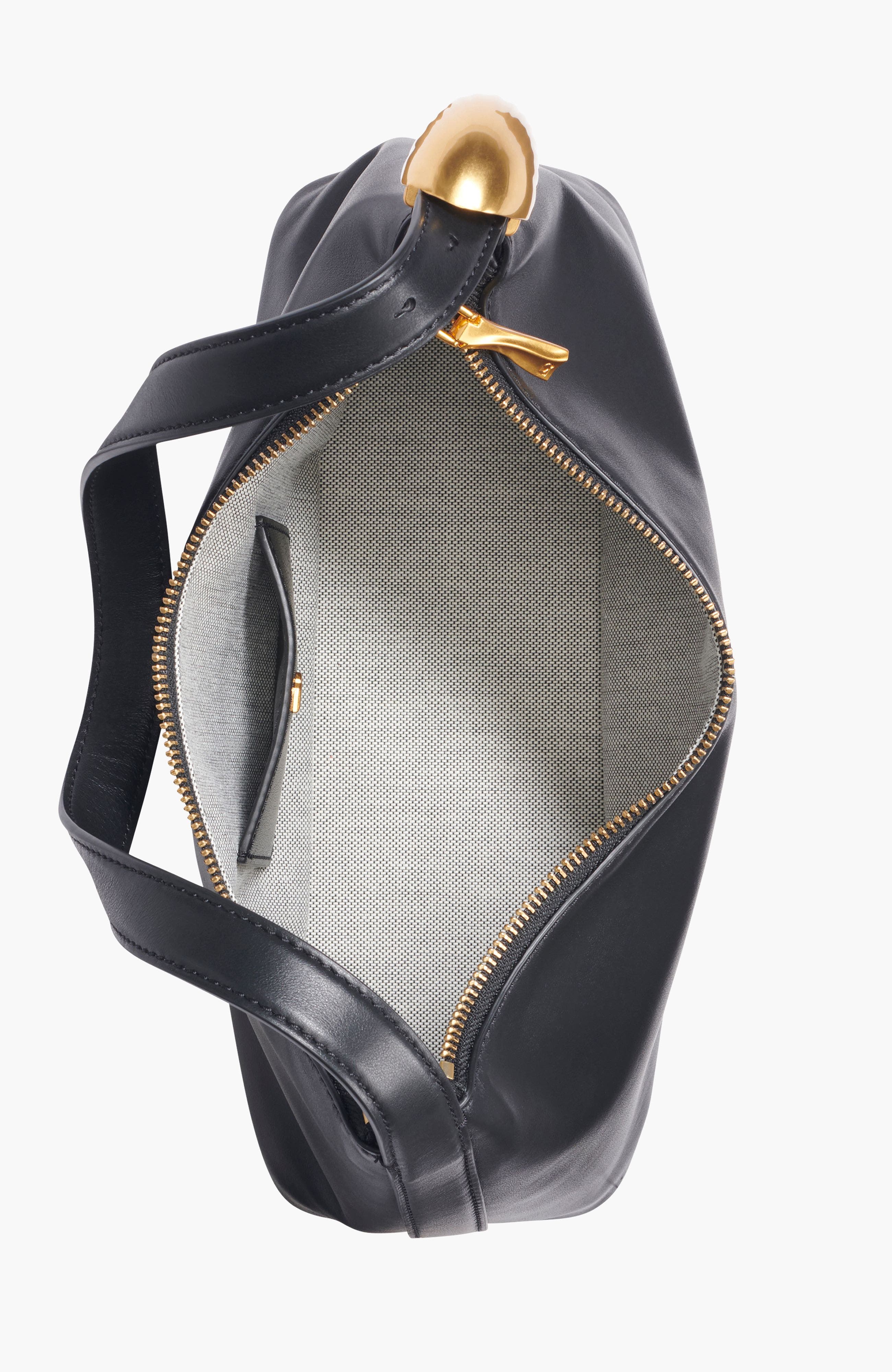 Donna Karan New York Georgette Shoulder, Alternate, color, Black/Gold