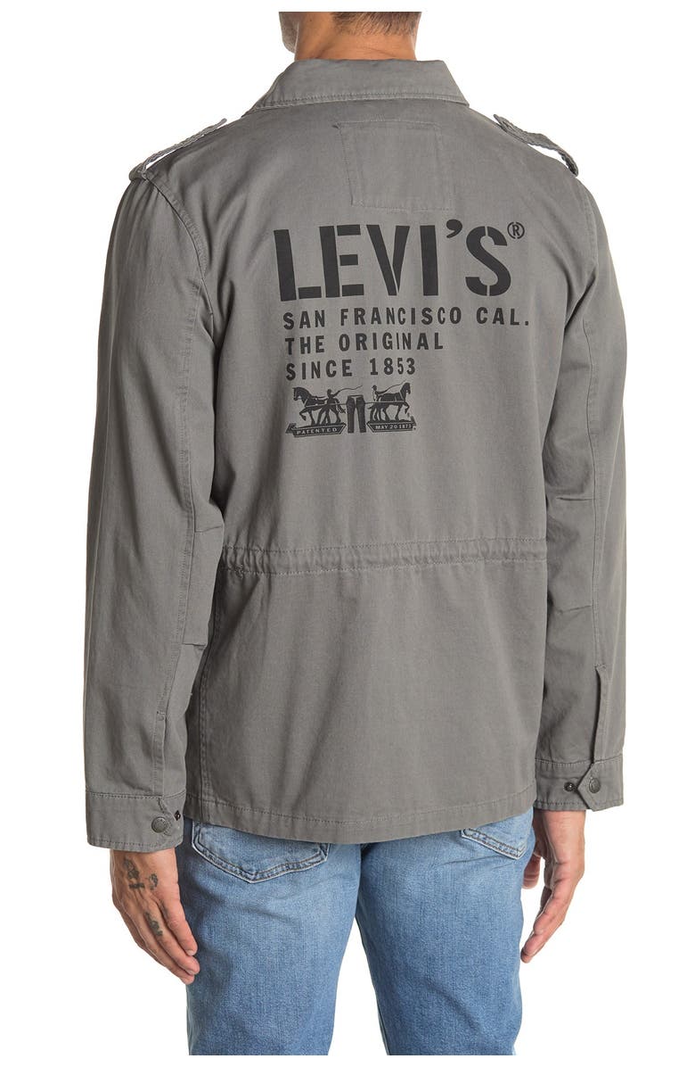Levi's<sup>®</sup> Washed Cotton Military Jacket, Alternate, color,