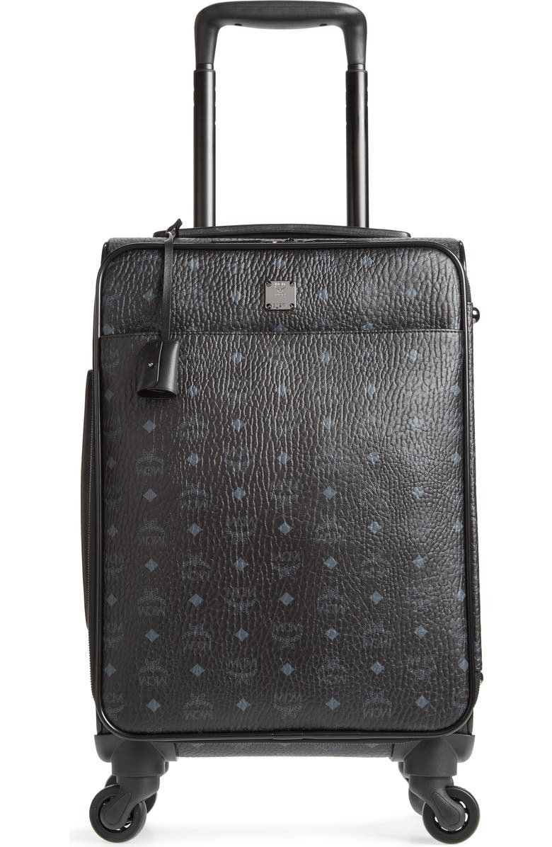 MCM Small Traveler Visetos 21-Inch Trolley Wheeled Suitcase, Main, color,