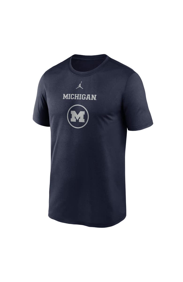 Jordan Brand Men's Jordan Brand Navy Michigan Wolverines On-Court Basketball Legend Practice Performance T-Shirt, Alternate, color, Navy