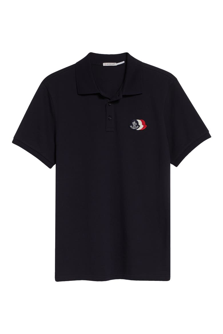 Logo Patch Cotton Polo, Alternate, color, NAVY