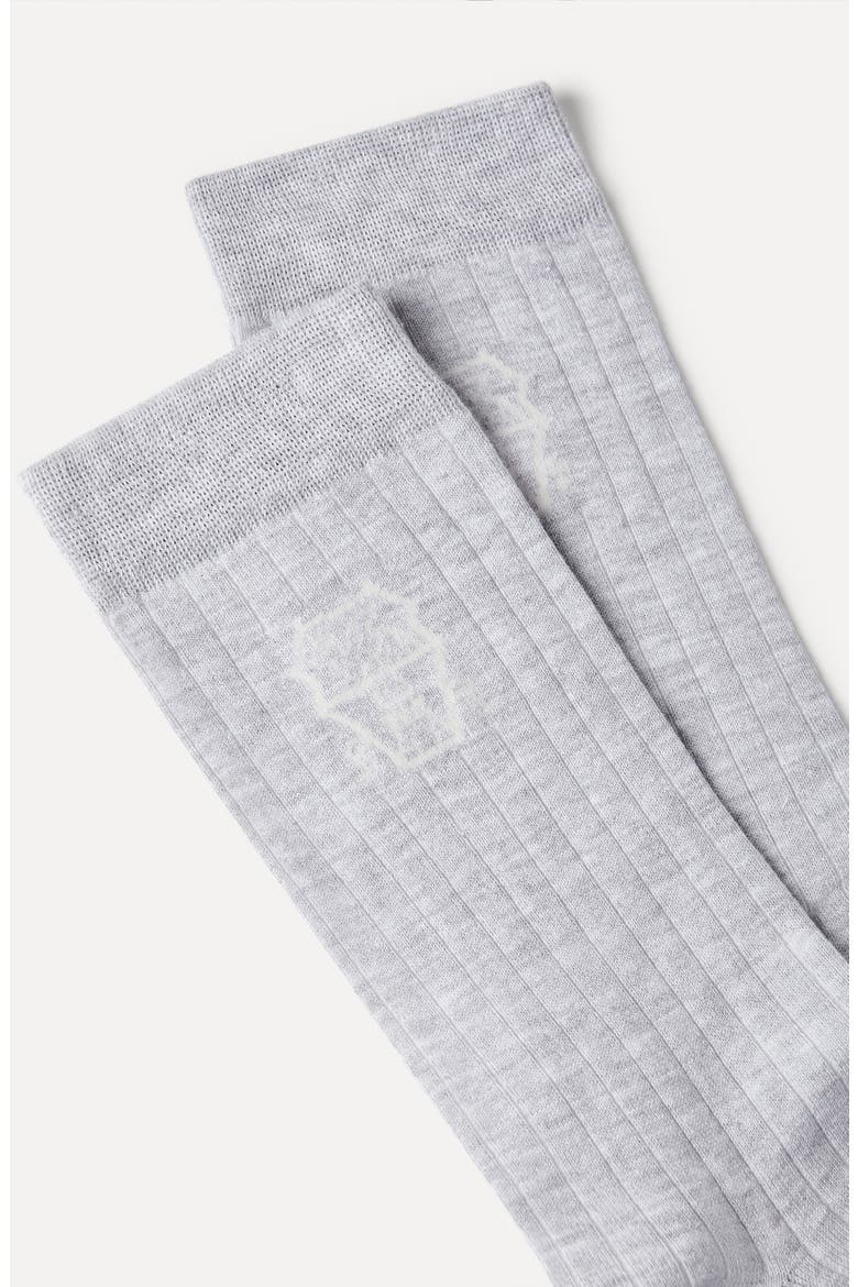 Cotton socks, Alternate, color, Fog