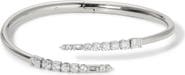 Nadri Delphine Cubic Zirconia Bypass Cuff Bracelet