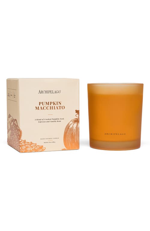 Archipelago Botanicals Pumpkin Macchiato Boxed Candle in Orange 