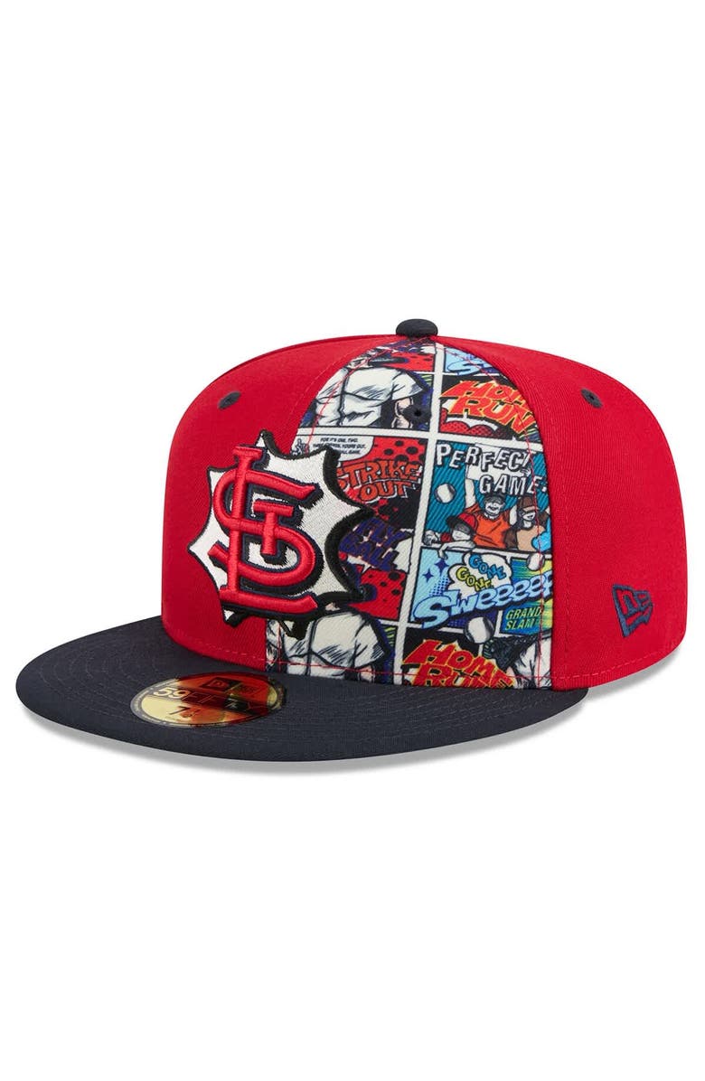 New Era Men's New Era Red/Navy St. Louis Cardinals 2025 MLB Diamond Hero Edition 59FIFTY Fitted Hat, Main, color, Red