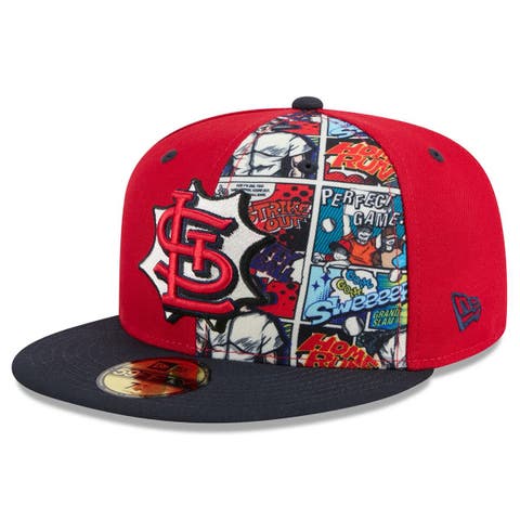 Men's New Era Red/Navy St. Louis Cardinals 2025 MLB Diamond Hero Edition 59FIFTY Fitted Hat
