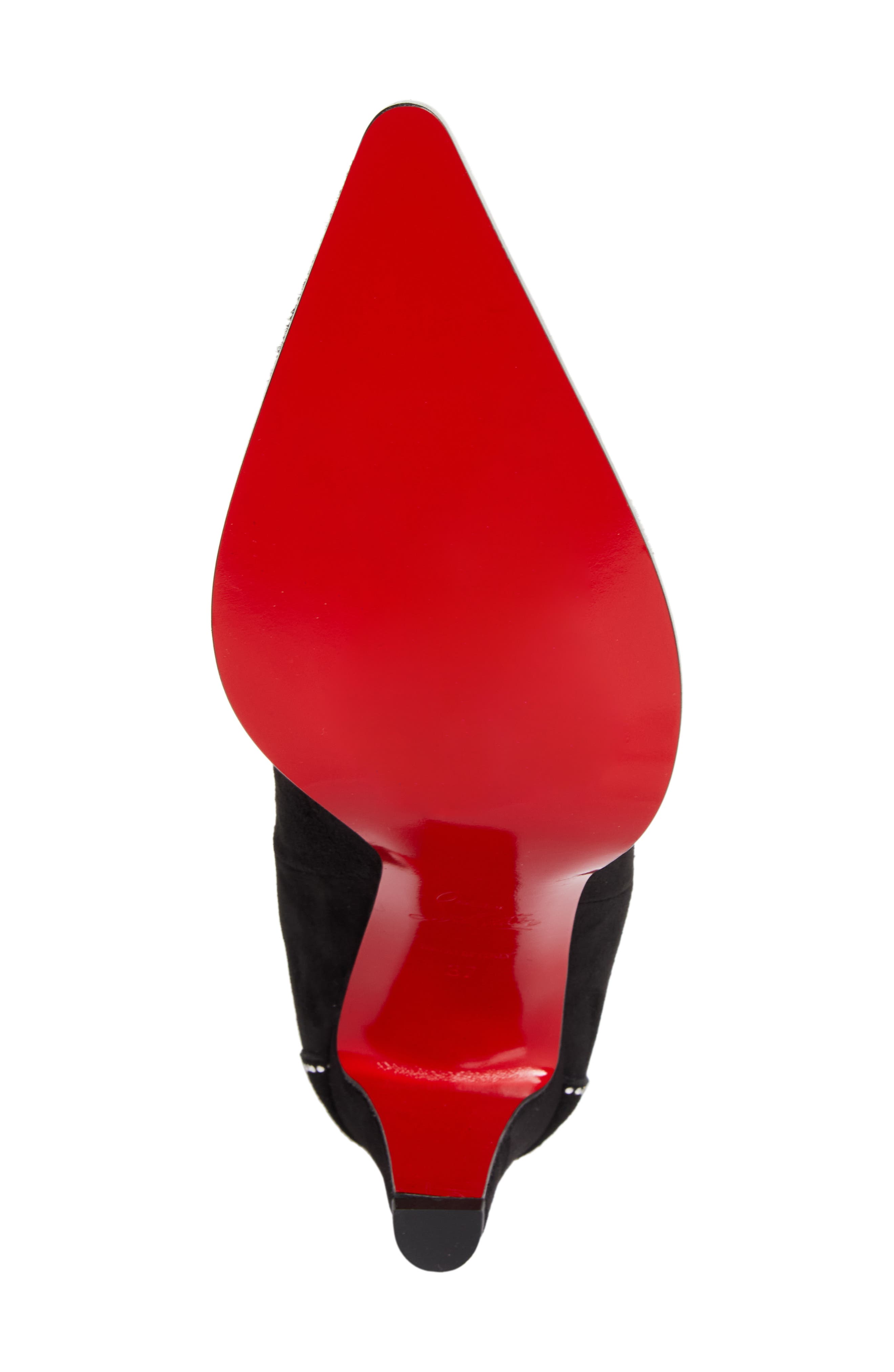 Christian Louboutin Santia Crystal Beaded Western Boot, Alternate, color, 