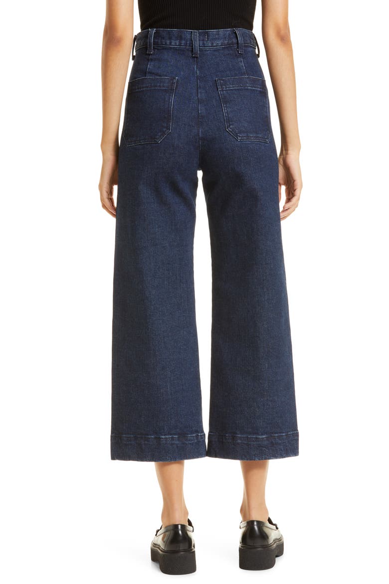 The Sefair Crop Wide Leg Jeans, Alternate, color, RODEO WASH