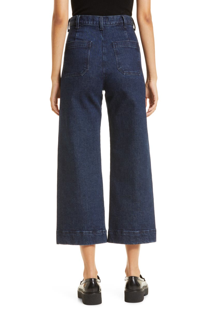 THE GREAT. The Sefair Crop Wide Leg Jeans, Alternate, color, Rodeo Wash