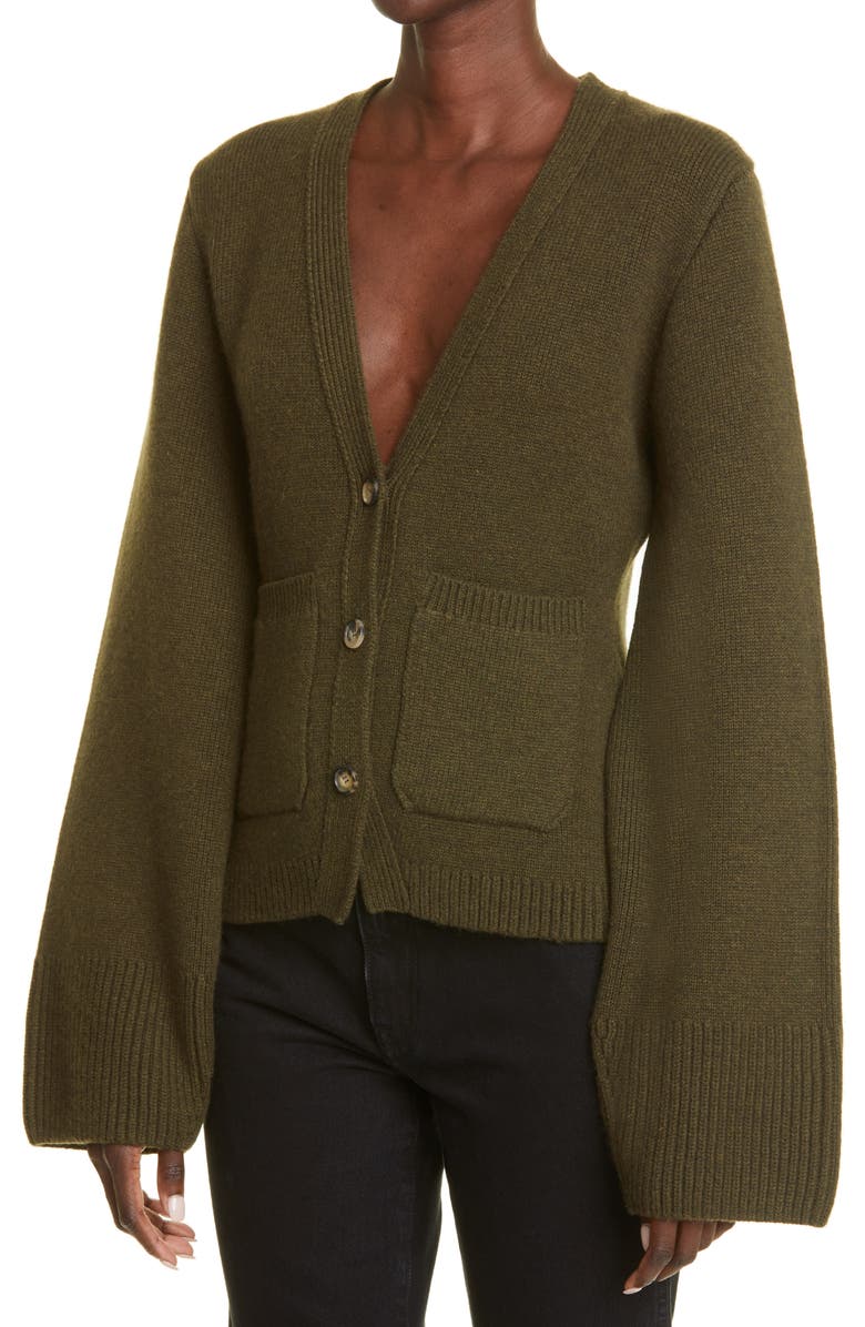 Khaite The Scarlet Cashmere Cardigan, Alternate, color,