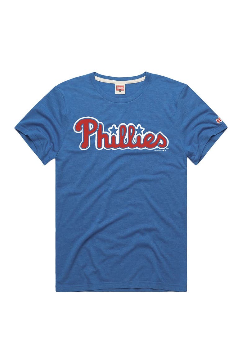Men's Homage  Royal Philadelphia Phillies Hyper Local Tri-Blend T-Shirt, Alternate, color, Royal