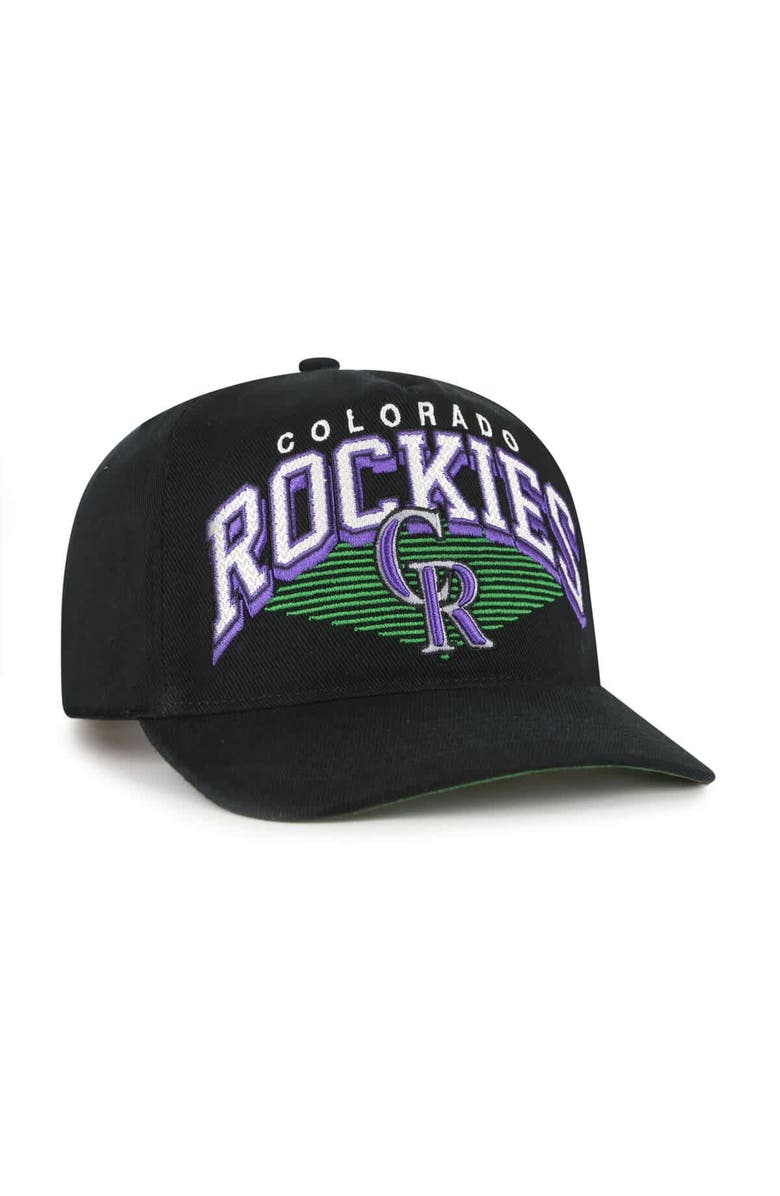 '47 Men's '47 Black Colorado Rockies Pomona Hitch Adjustable Hat, Alternate, color, 