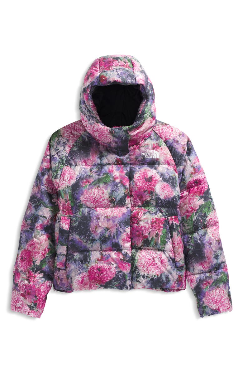 The North Face Kids
North 600-Fill-Power Down Hooded Jacket, Main, color, Pale Blossom Frozen