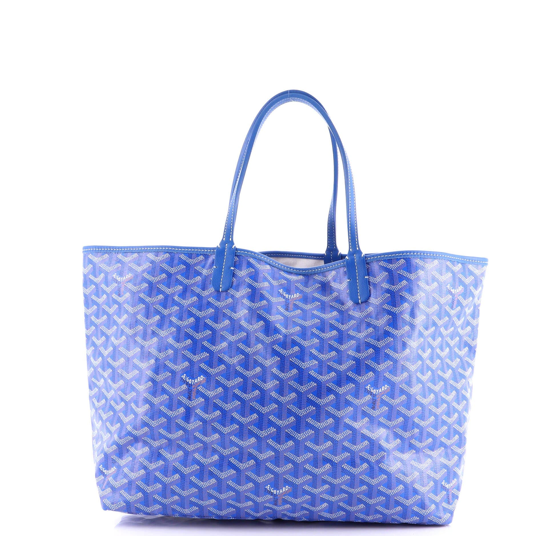 Pre-Owned Goyard Saint Louis Tote Coated Canvas PM, Alternate, color, Blue