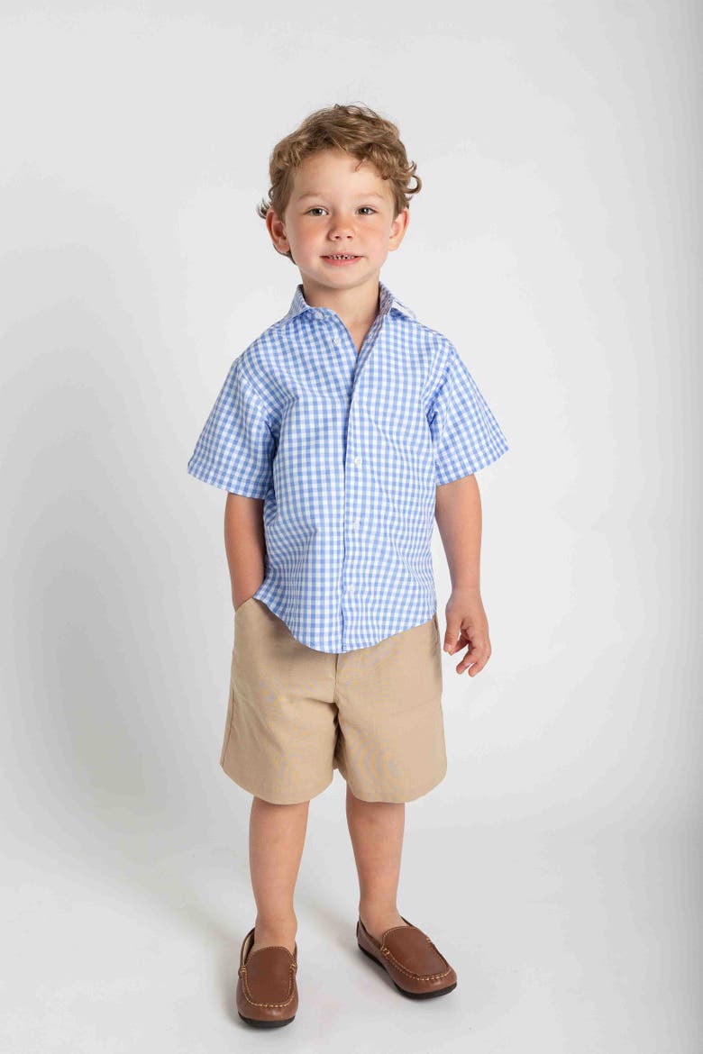 Khaki Linen-Look Short, Alternate, color, Khaki