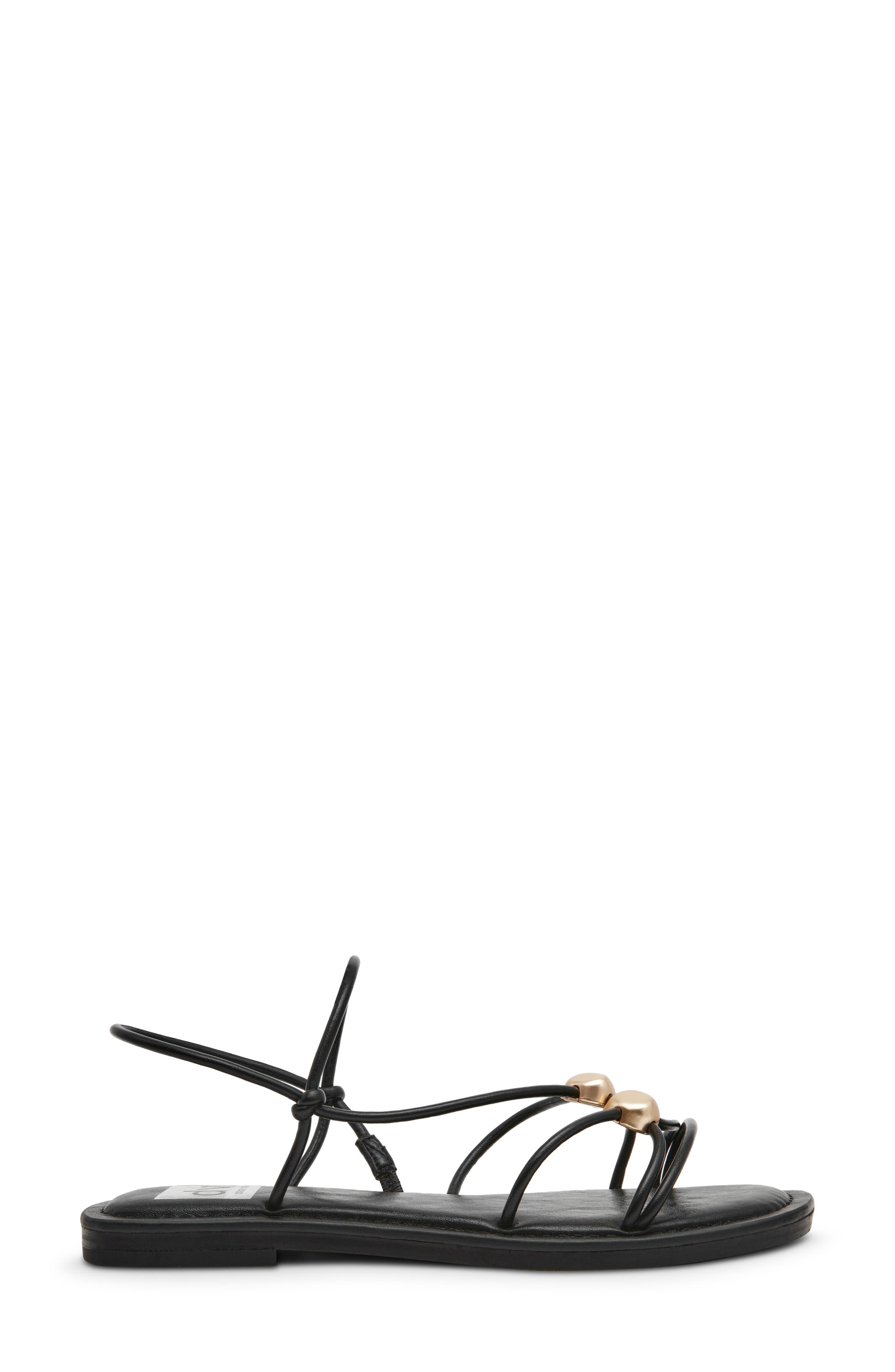 DV by Dolce Vita Jaide Rolled Strap Sandal, Alternate, color, Black