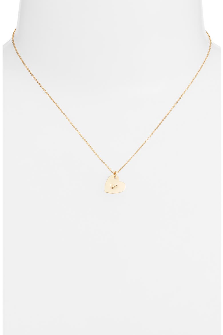 Sophia Initial Heart Pendant Necklace, Alternate, color, GOLD / J