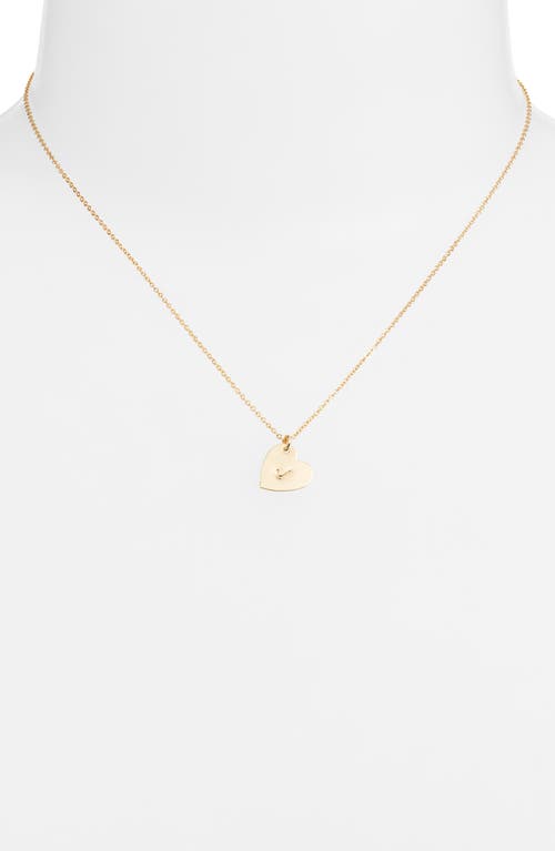 Set & Stones Sophia Initial Heart Pendant Necklace In Gold/j