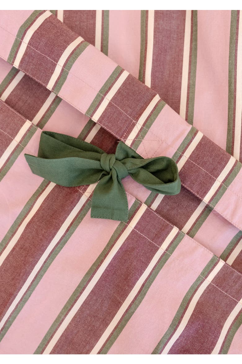 Cotton Striped Bedding Set, Alternate, color, Pink Stripe