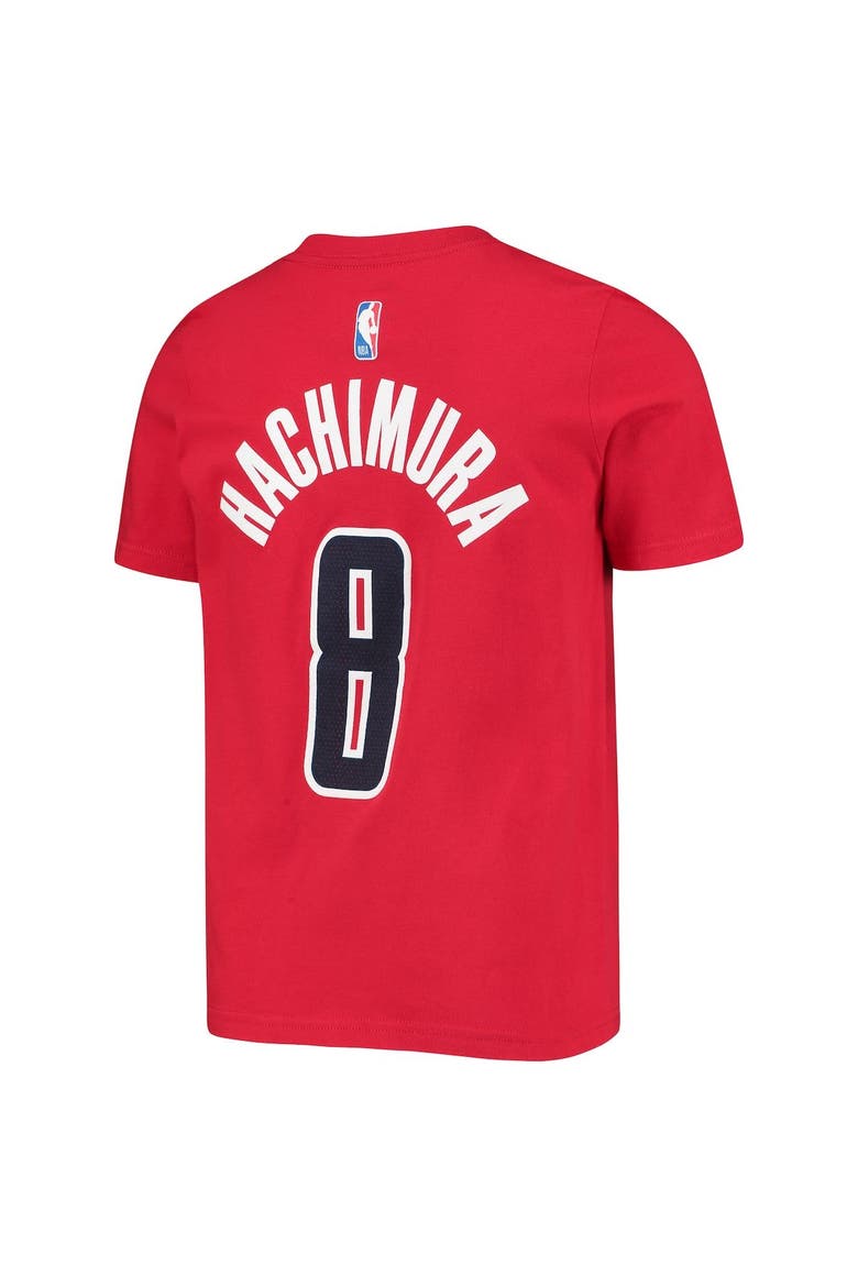 Youth Rui Hachimura Red Washington Wizards Name & Number T-Shirt, Alternate, color, Red