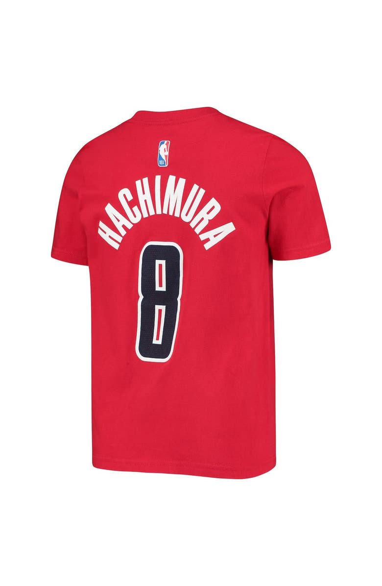Outerstuff Youth Rui Hachimura Red Washington Wizards Name & Number T-Shirt, Alternate, color,