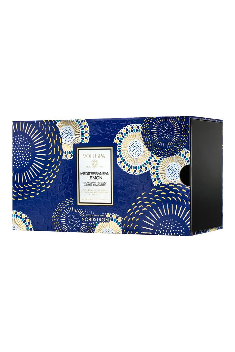 Mediterranean Lemon Candle & Diffuser Duo, Alternate, color, MEDITERRANEAN LEMON