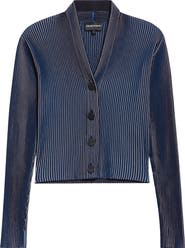 Emporio Armani Stripe Rib Cardigan