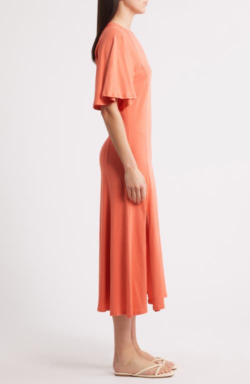 NATION LTD NATION LTD MILLEY RAGLAN ORGANIC COTTON MIDI DRESS 