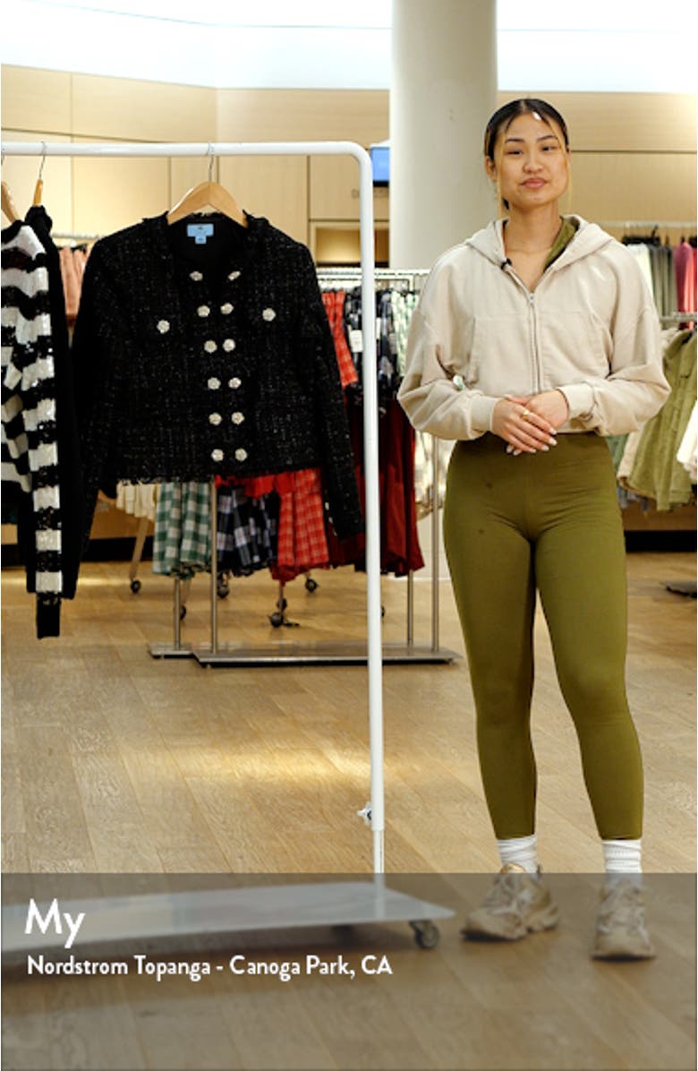 Rhinestone Button Tweed Jacket, sales video thumbnail