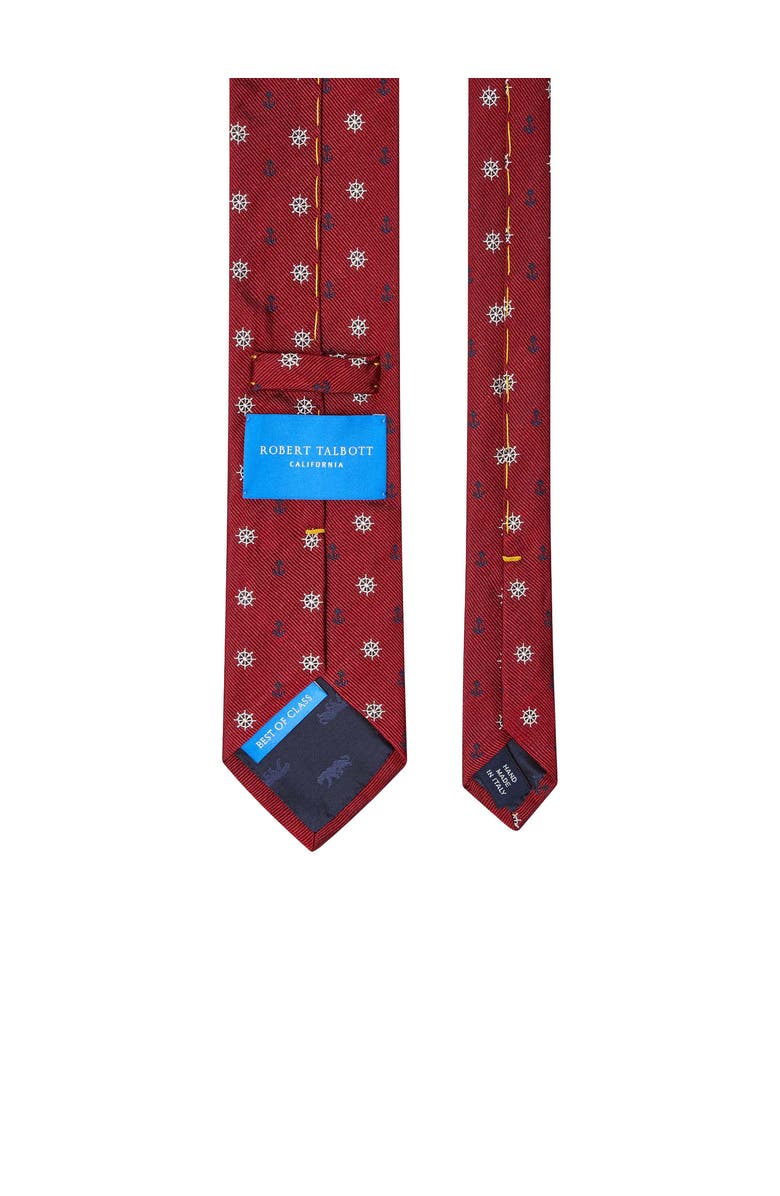 Robert Talbott Robert Nautical Best of Class Necktie, Alternate, color, Red