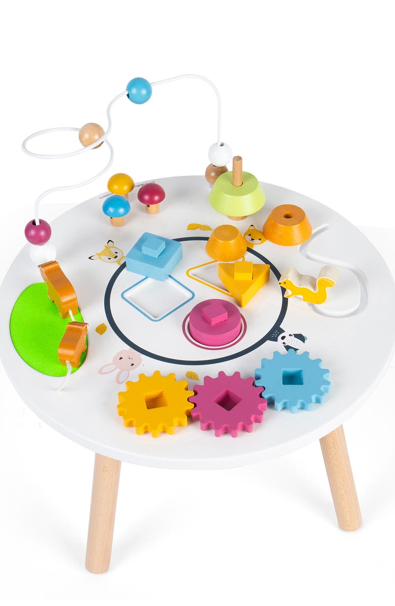 Bigjigs Toys FSC<sup>®</sup> Certified Animal Activity Table, Main, color, White