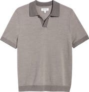 Nordstrom Short Sleeve Washable Merino Wool Polo Sweater