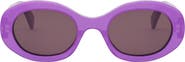 CELINE Triomphe 52mm Oval Sunglasses