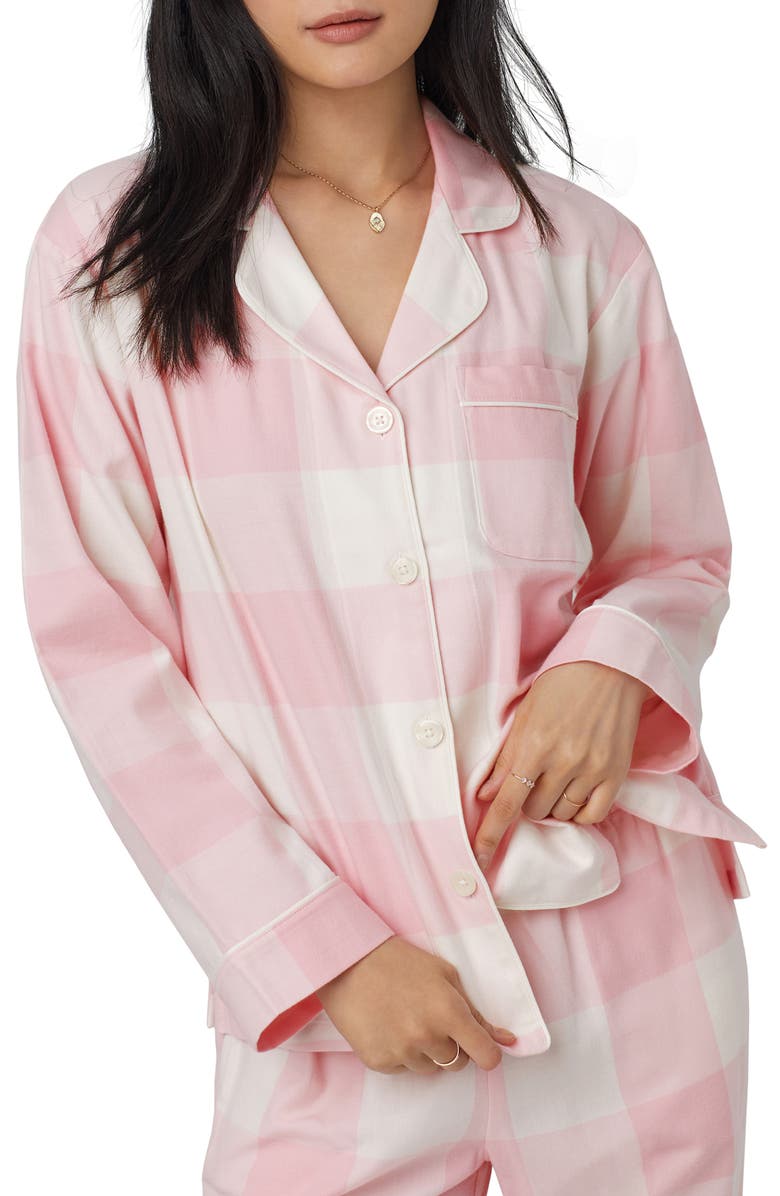 BedHead Pajamas Print Organic Cotton Flannel Pajamas, Alternate, color, 