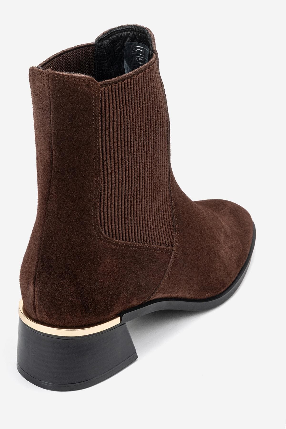 Neiva Leather Chelsea Boot, Alternate, color, Brown Suede Leather