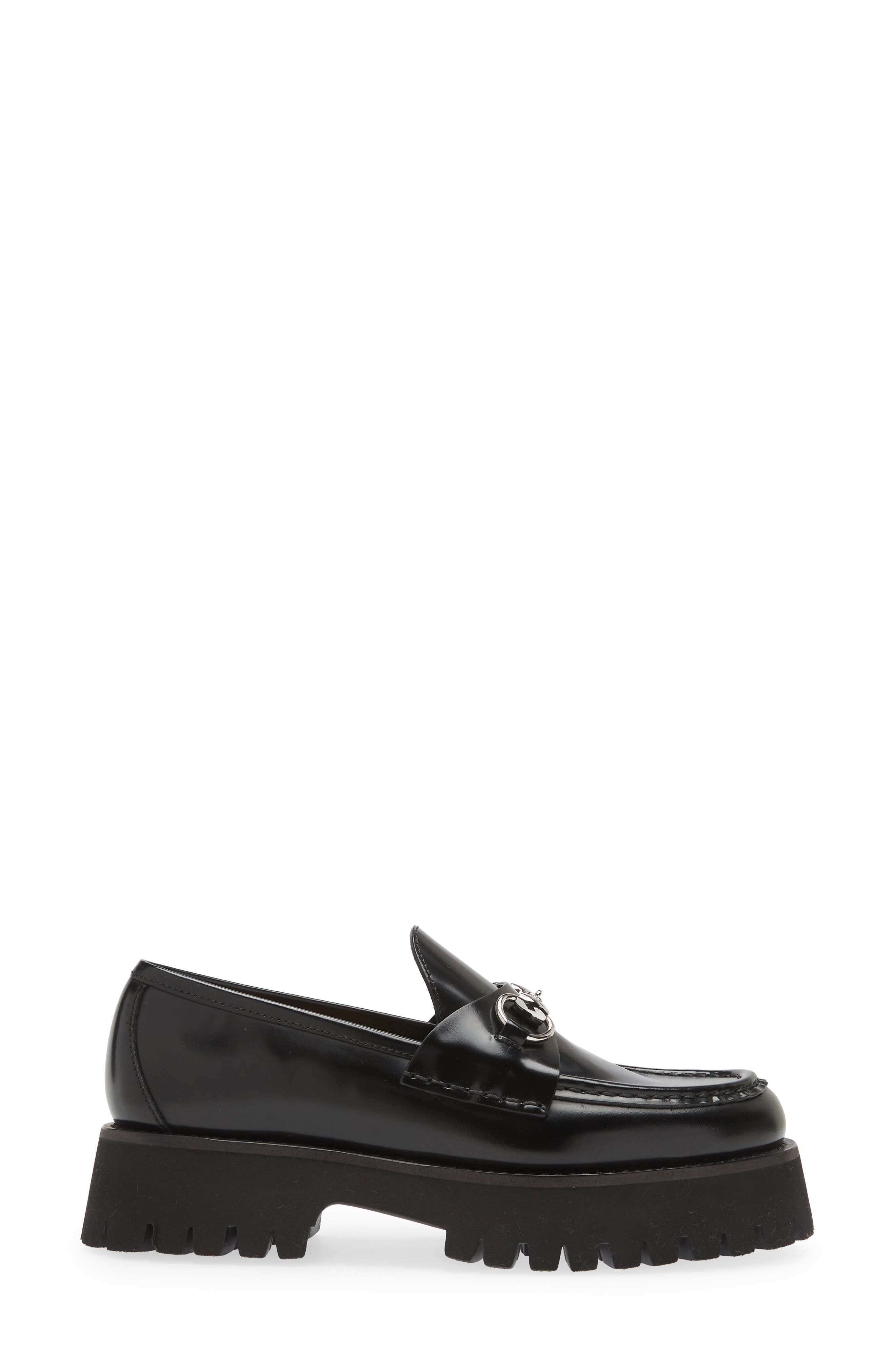 Gucci Sylke Horsebit Platform Loafer, Alternate, color, 