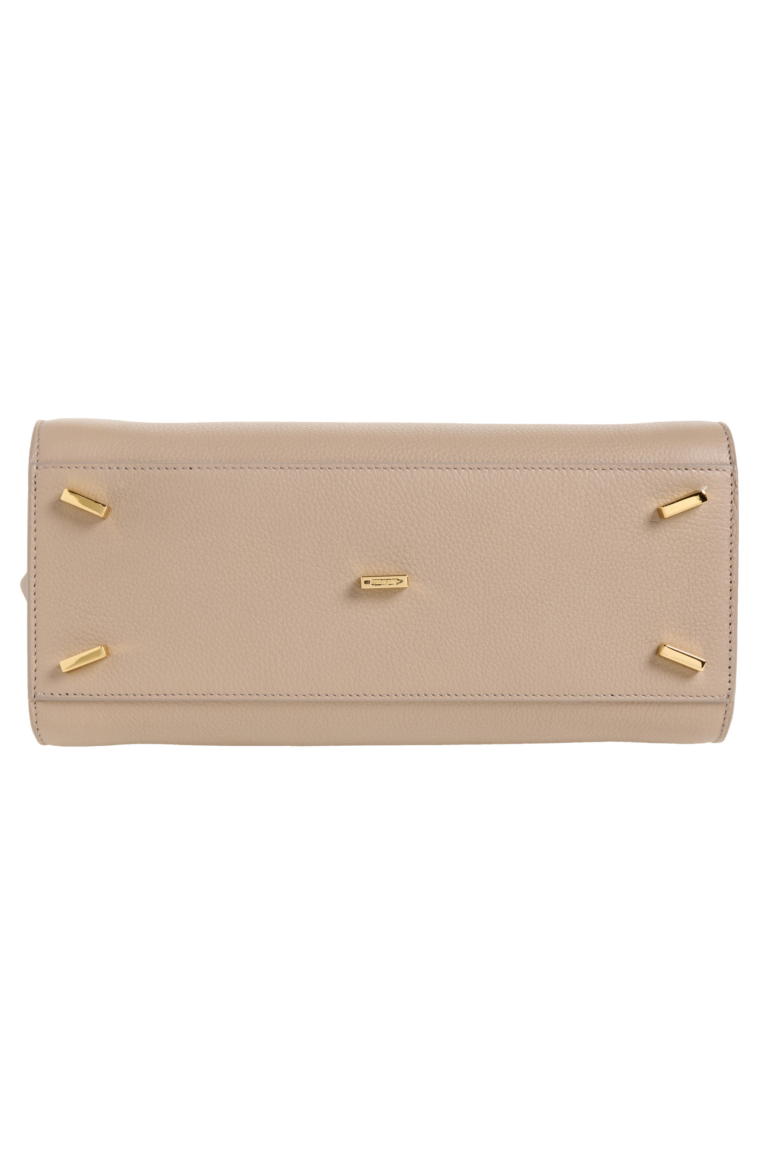 FERRAGAMO Small The Studio Soft Leather Top Handle Bag, Alternate, color, Warm Taupe