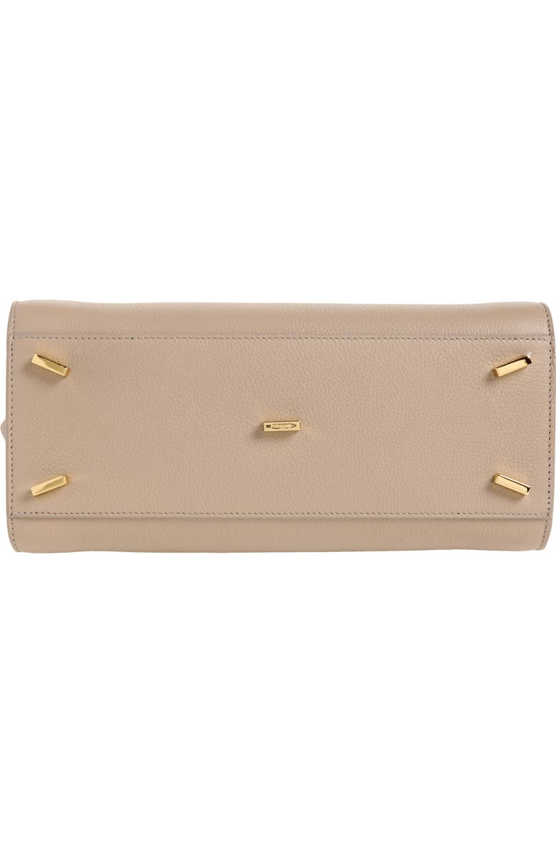 FERRAGAMO Small The Studio Soft Leather Top Handle Bag, Alternate, color, Warm Taupe