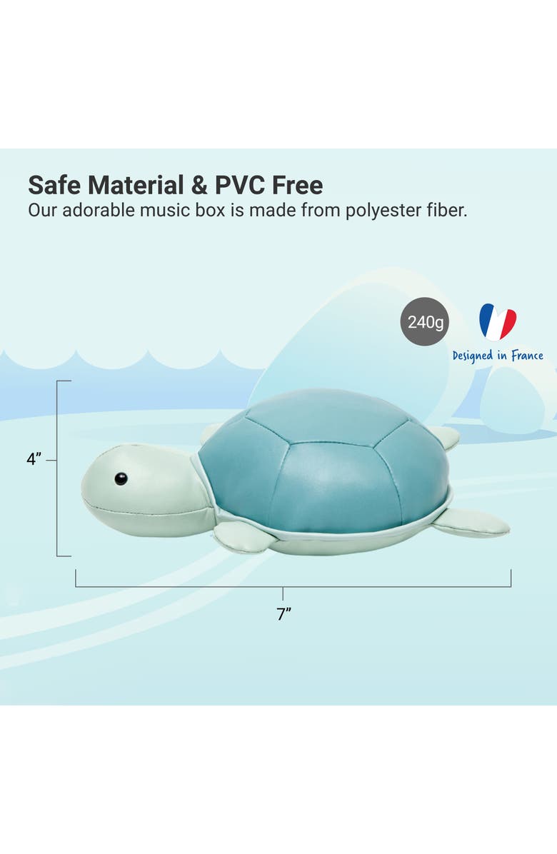 Little Big Friends Musical Animals - Turtle, Plush Baby Music Box, Nursery Toy & Décor, Alternate, color, Blue