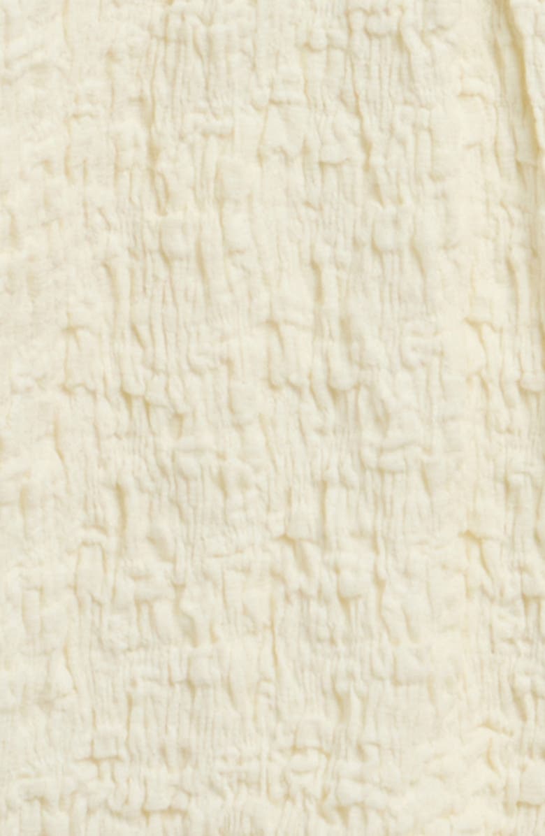 TINY TRIBE Scrunch Cotton Blend Dress with Bloomers, Alternate, color, Cream