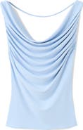 MANGO Drape Detail Open Back Top