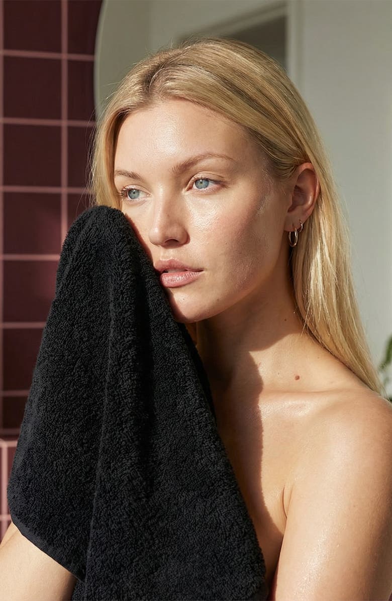 Italic Ultraplush Australian Cotton Hand Towels, Alternate, color, Black