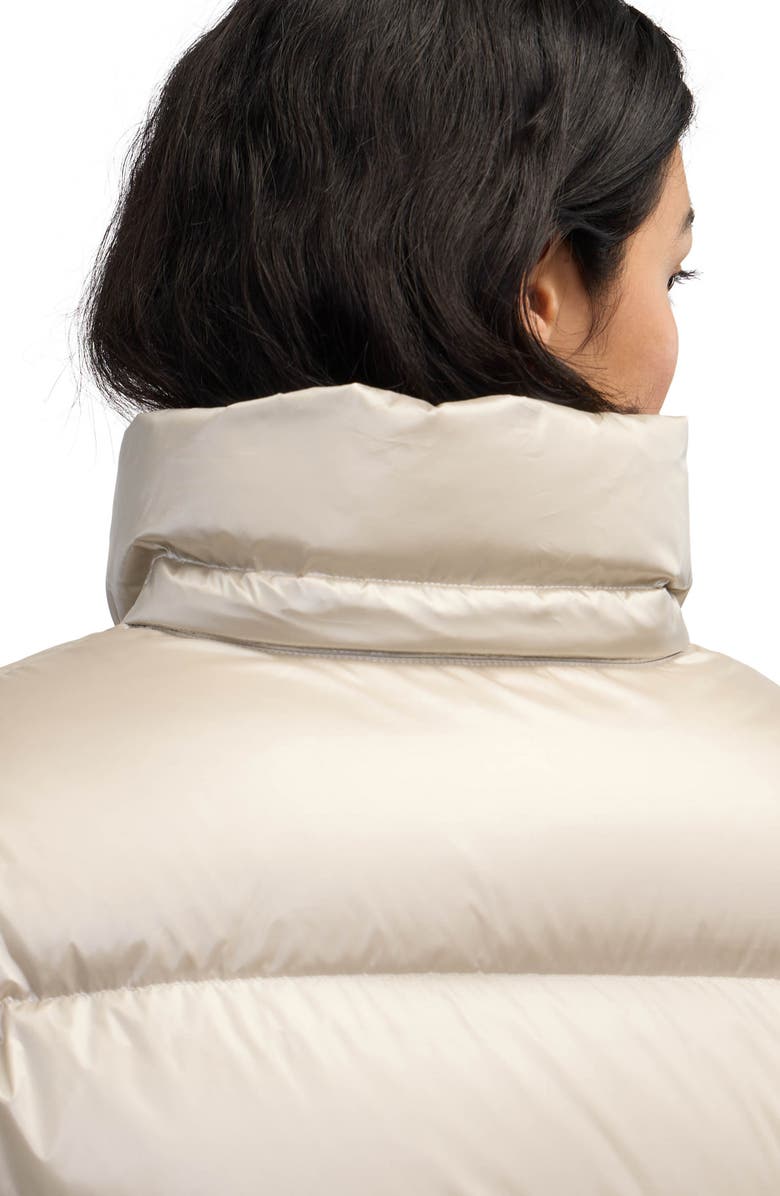 Scotch & Soda Vivienne Boxy Water Repellent Quilted Down Jacket, Alternate, color, Champagne