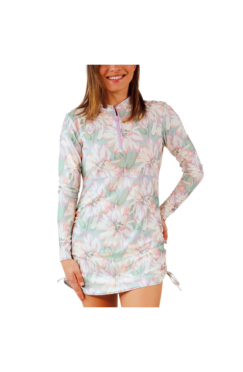 UV Skinz Convertible Swim Shirtdress, Main, color, Aurora Bloom
