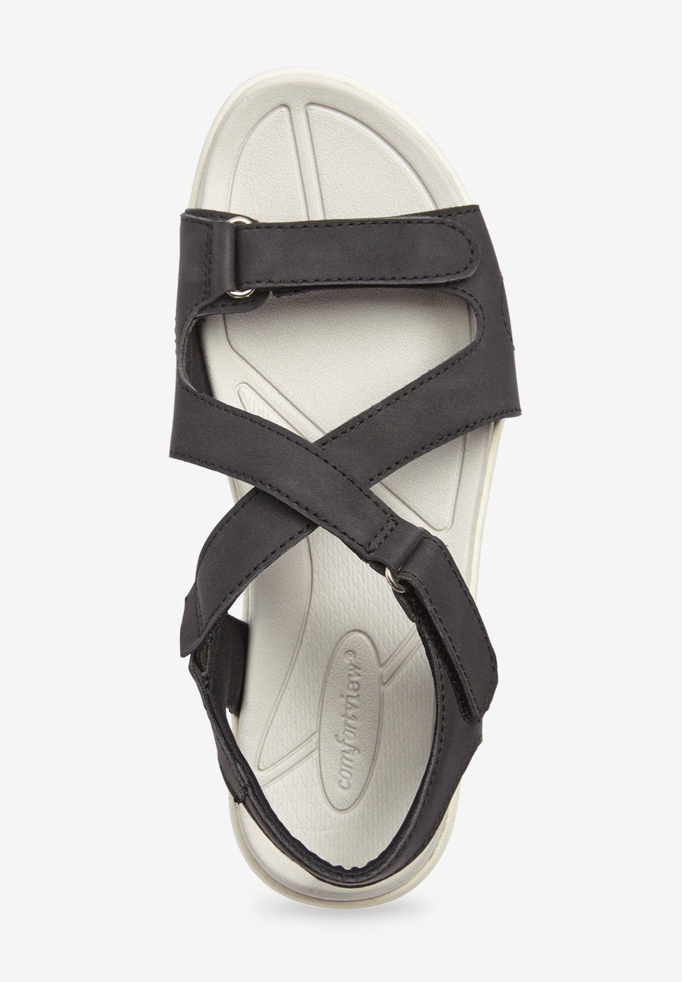 Comfortview The Anouk Sandal, Alternate, color, Black