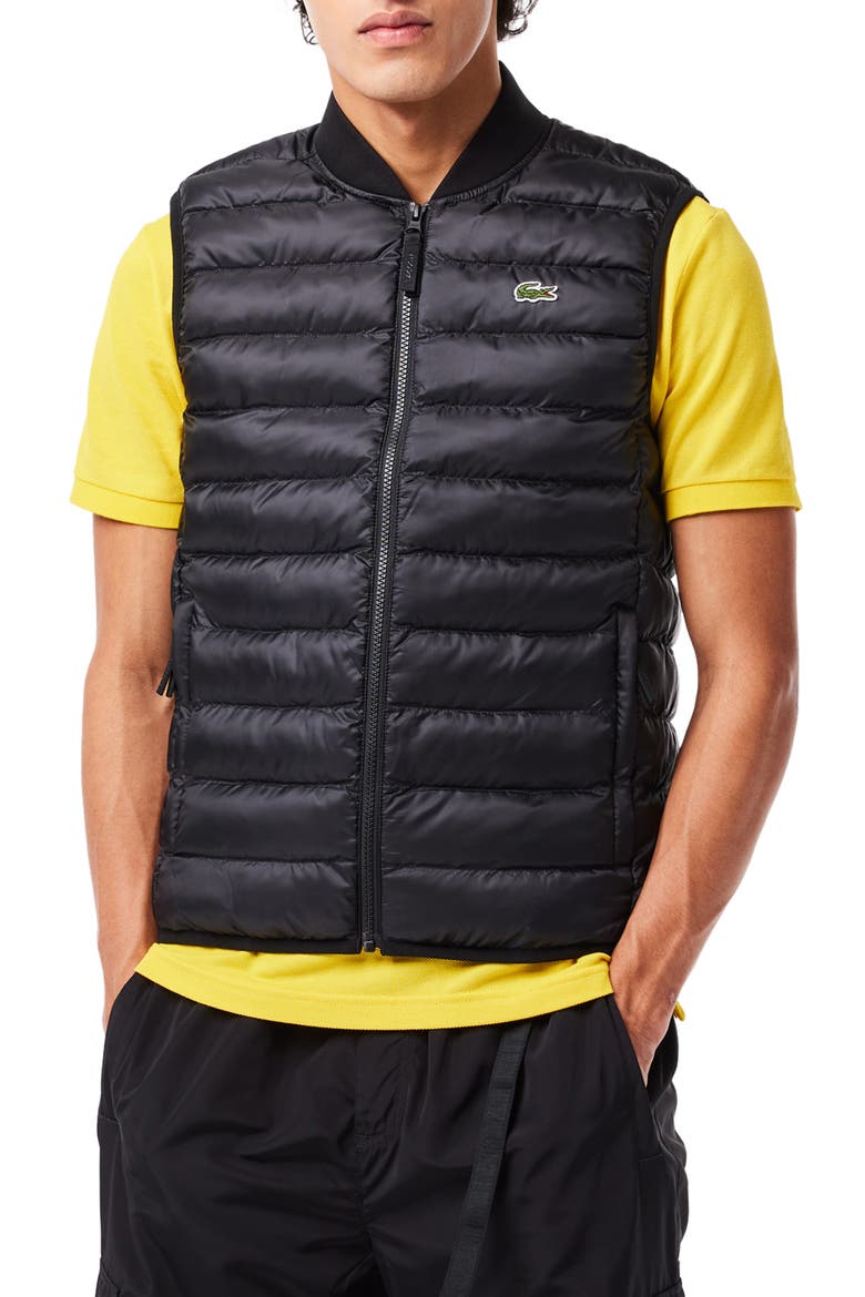 Quilted Nylon Vest, Main, color, 031 NOIR